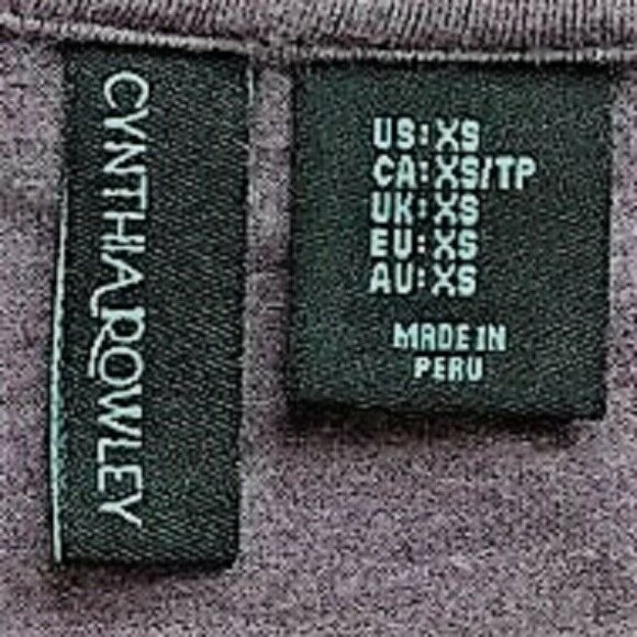 Cynthia Rowley Tank Top Woman Size XS Stretch Jersey Knotted Purple Grape Modal - Picture 7 of 12